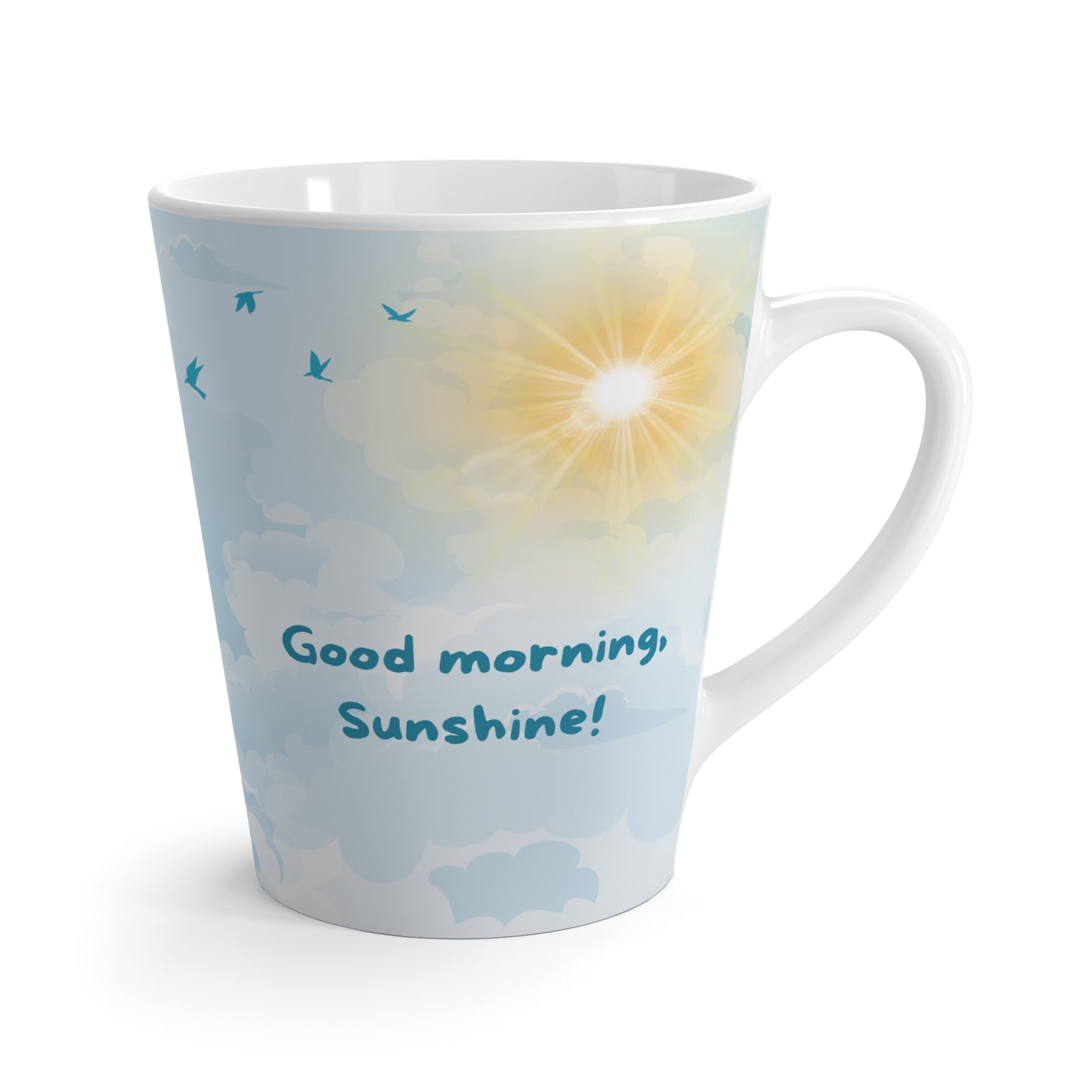 good morning, Sunshine! latte mug, 12 oz