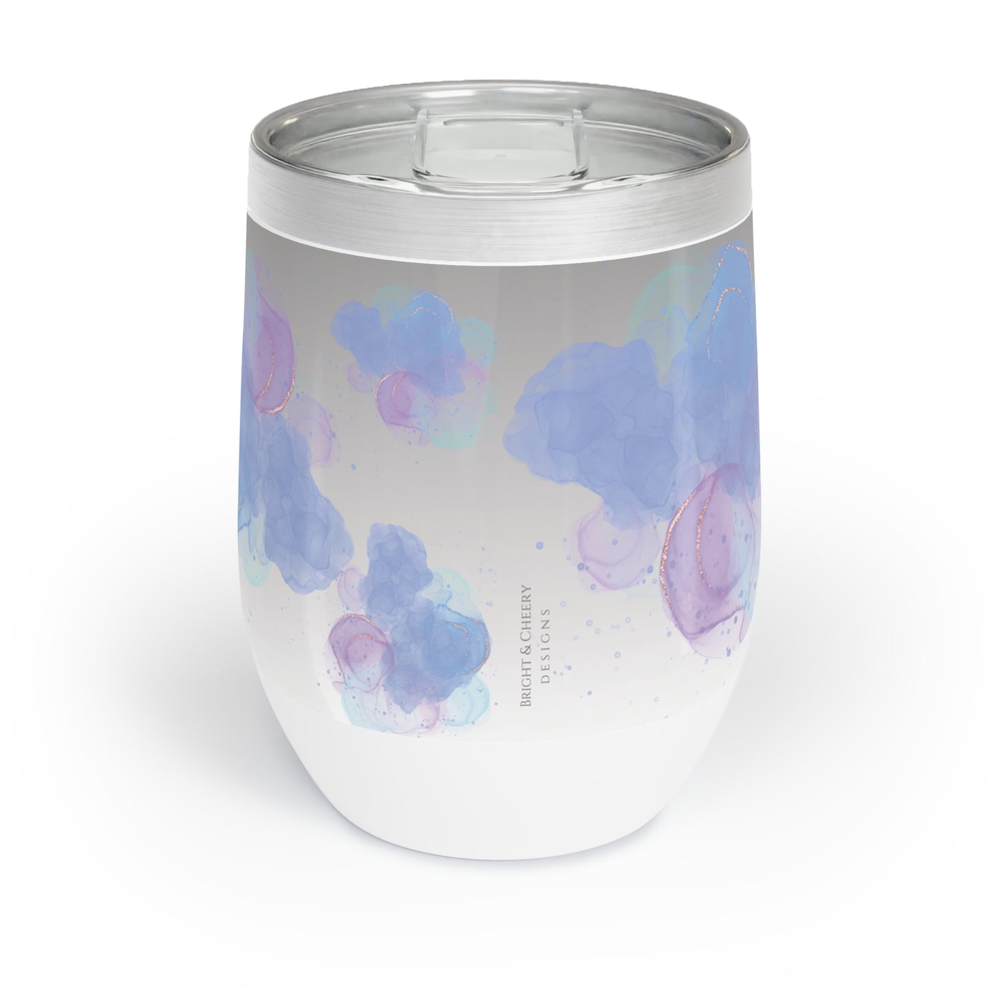 brushed circles cool wine tumbler, 12 oz