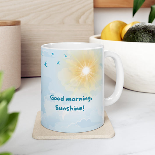 good morning, Sunshine! ceramic mug, 11 oz