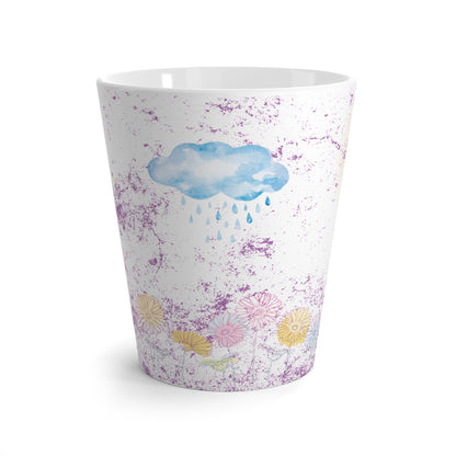 sun moon cloud latte mug, 12 oz