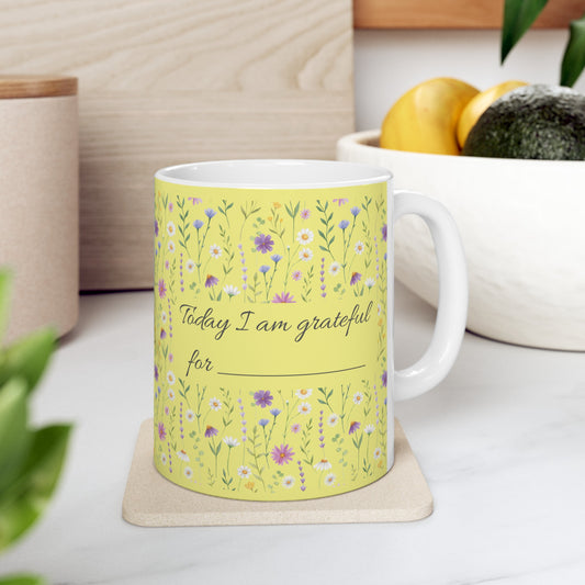 I am grateful for … ceramic mug, 11 oz