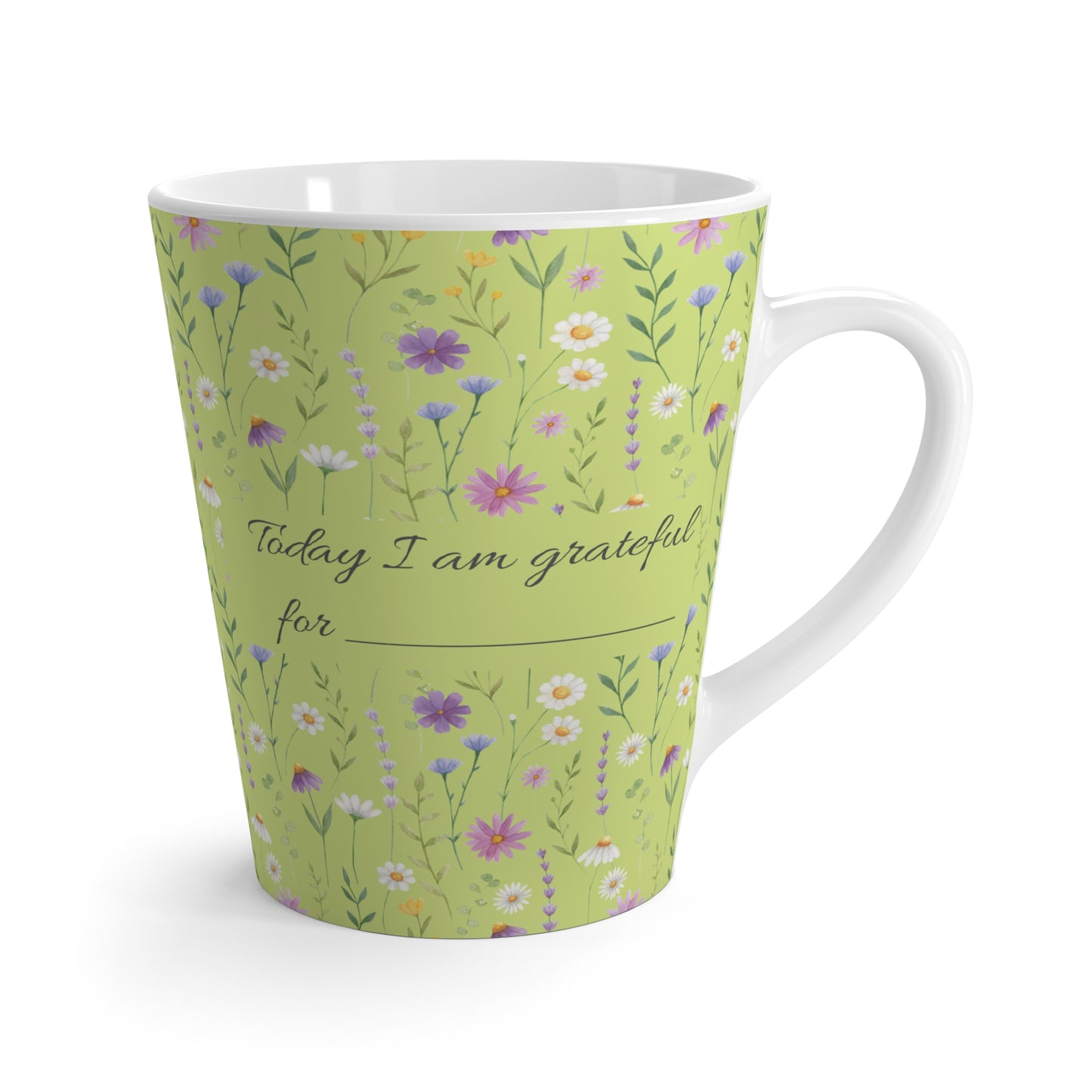 I am grateful for … latte mug, 12 oz