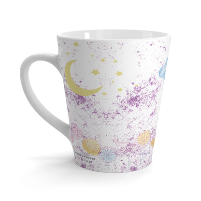 sun moon cloud latte mug, 12 oz