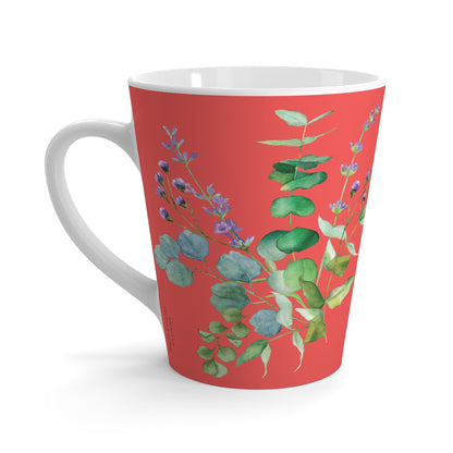 eucalyptus latte mug, 12 oz